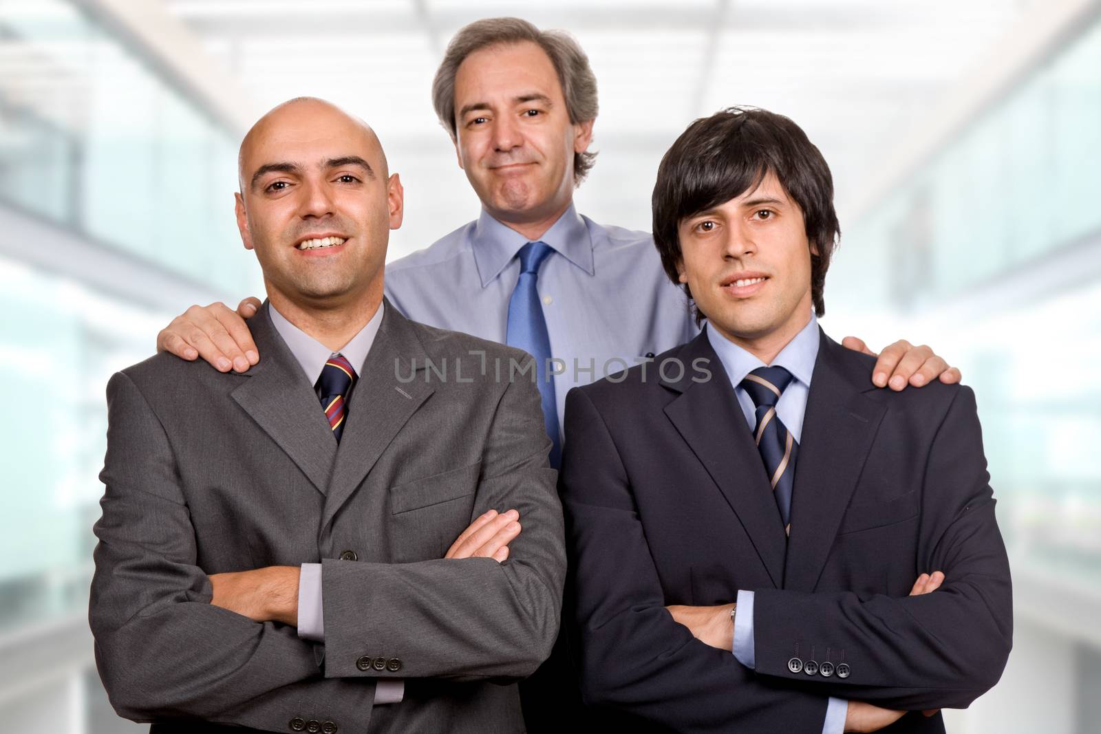three business man at the office