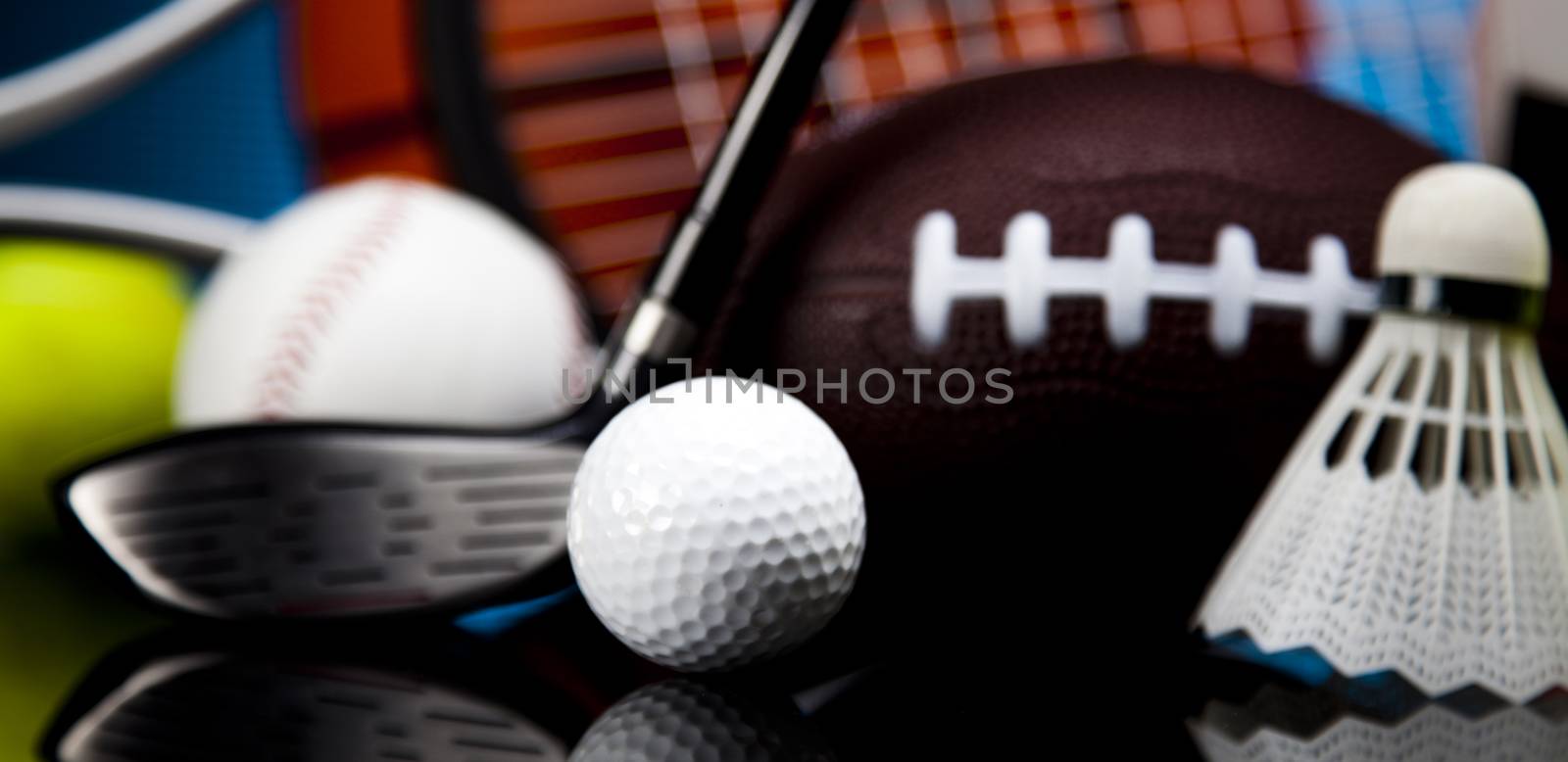 Sport closeup detail, vivid colorful theme by JanPietruszka