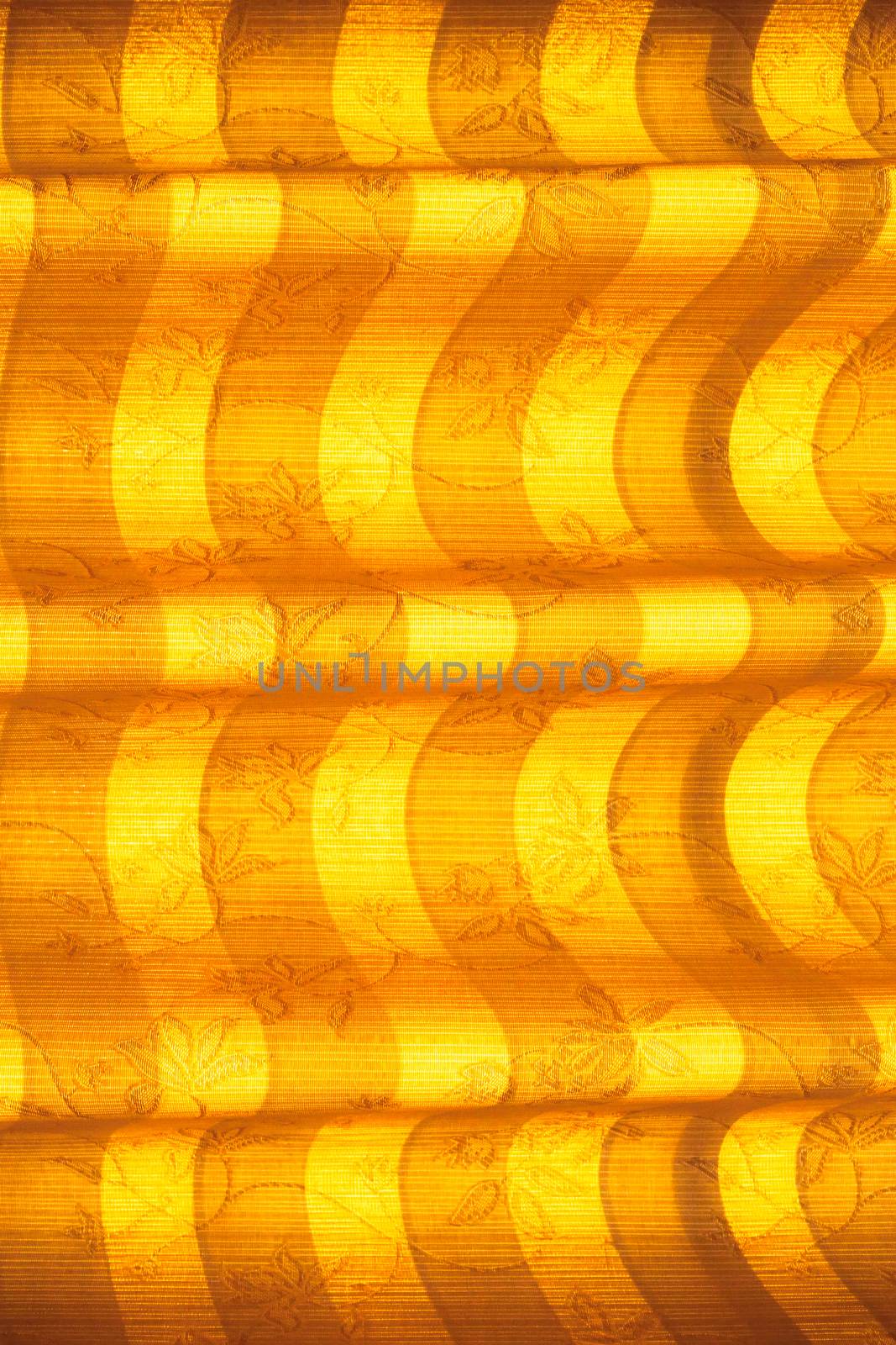Warm tone blinds or curtains and abstract natural sunlight by nopparats