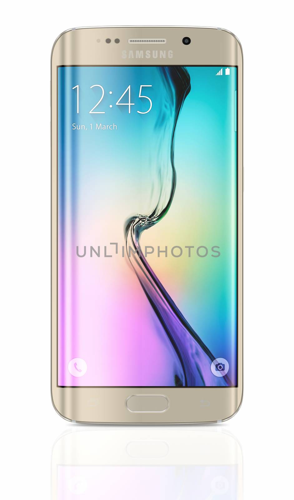 Gold Platinum Samsung Galaxy S6 Edge by manaemedia