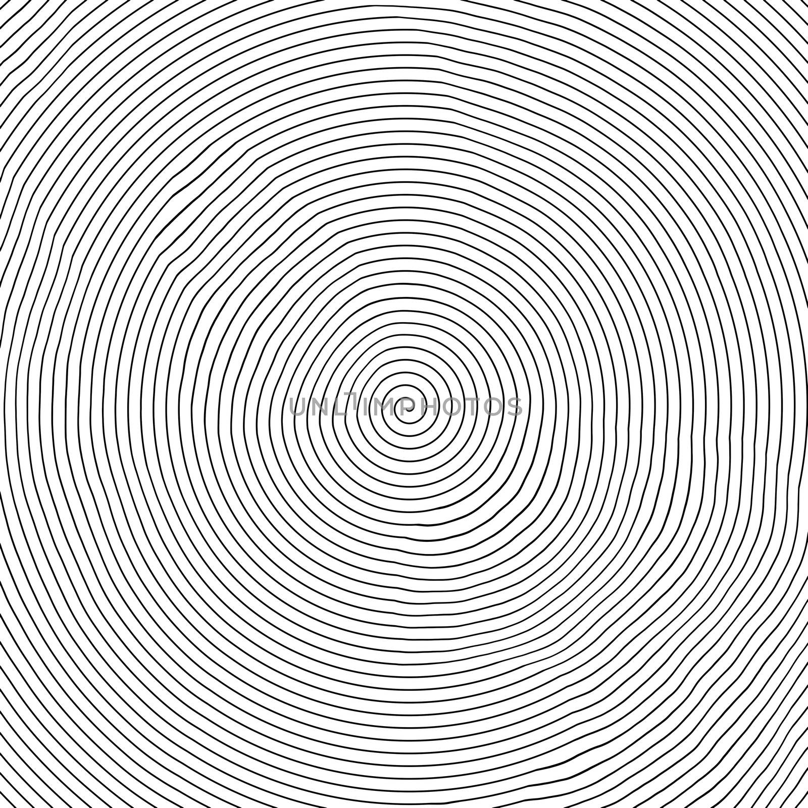 An image of a black and white spiral