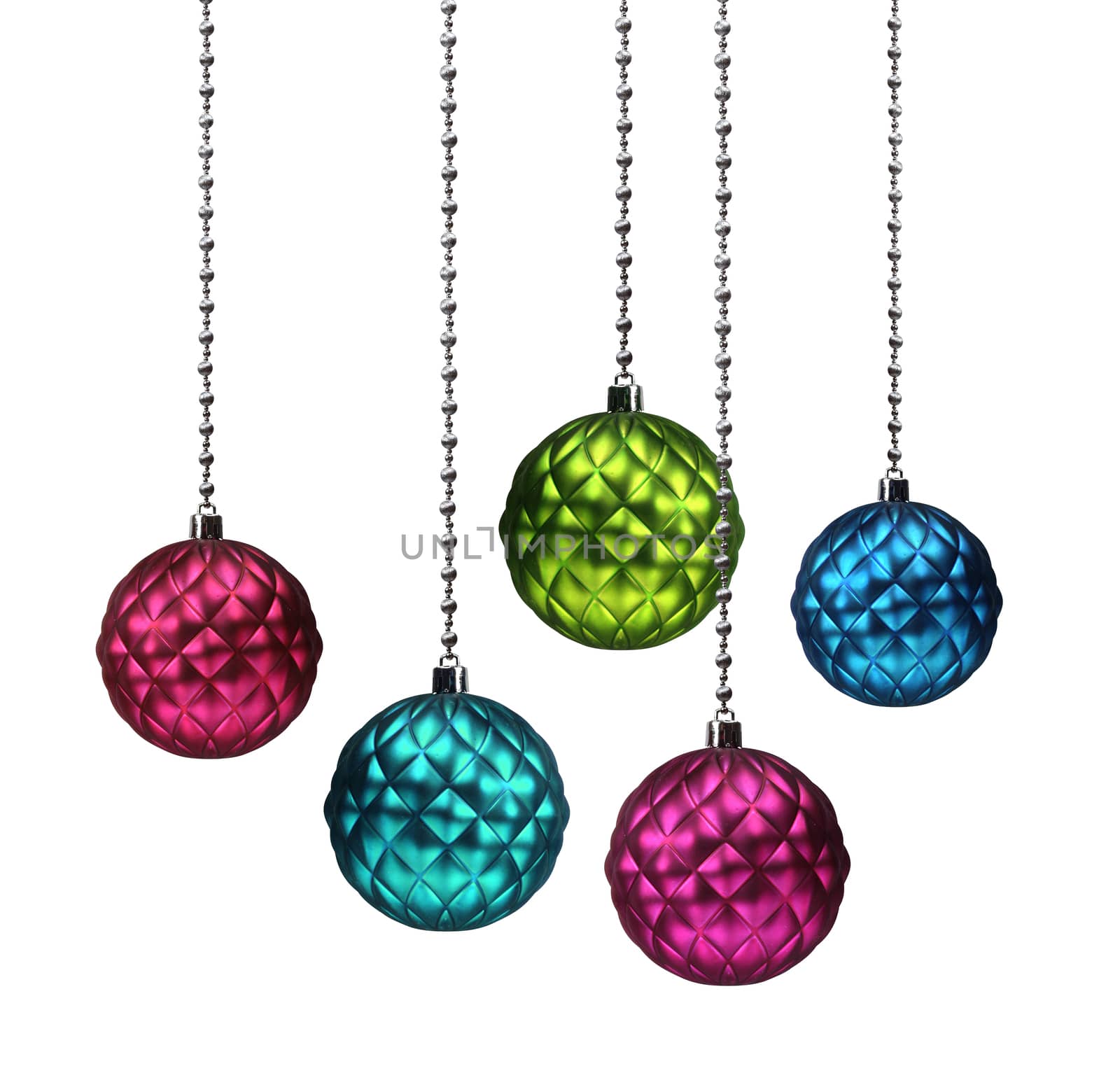 Colorful Christmas balls by anterovium