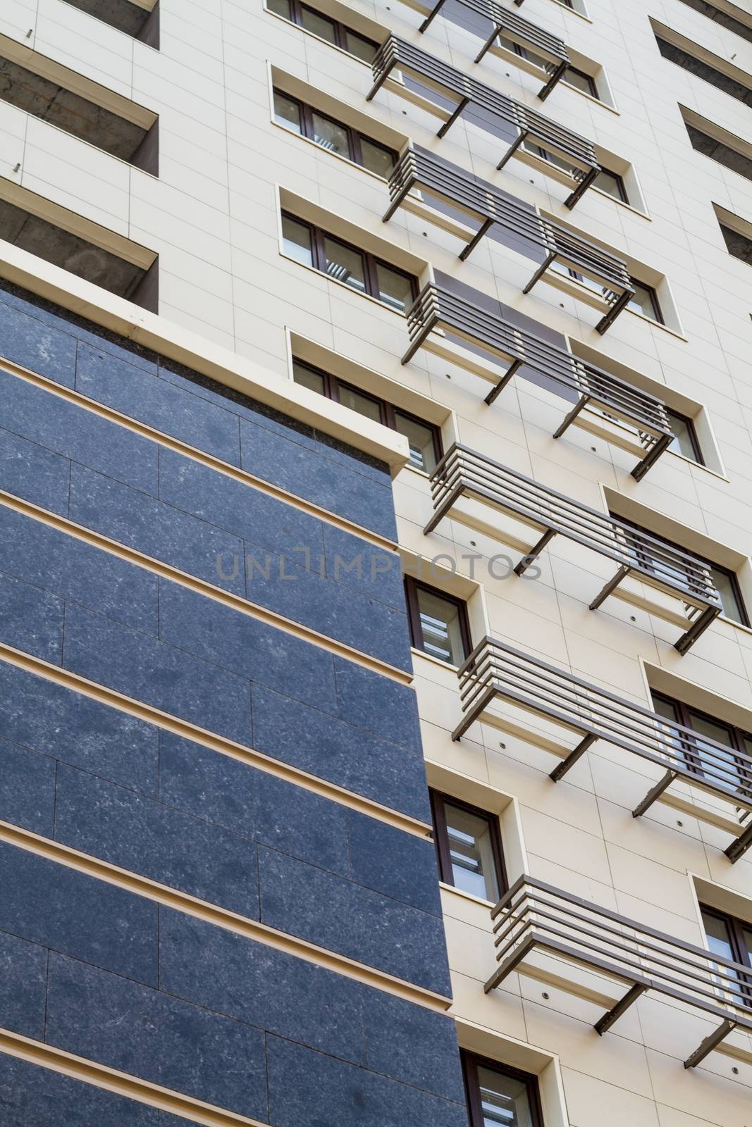 modern European multi-storey residential house. architecture details