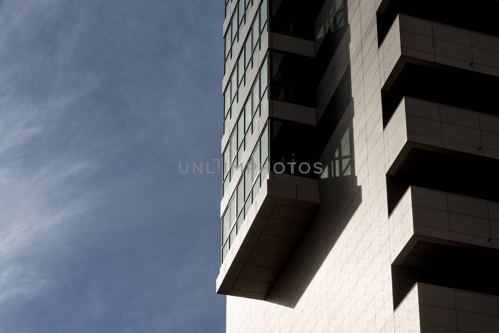 modern European multi-storey residential house. architecture details