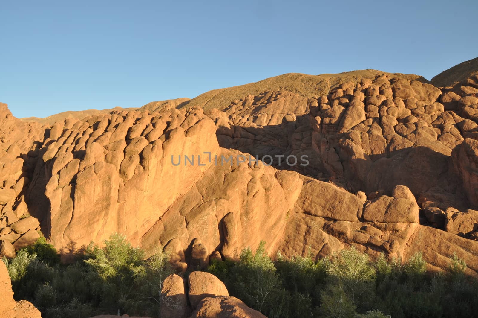 Strange rock formations in Dades Gorge, Morocco, Africa by anderm