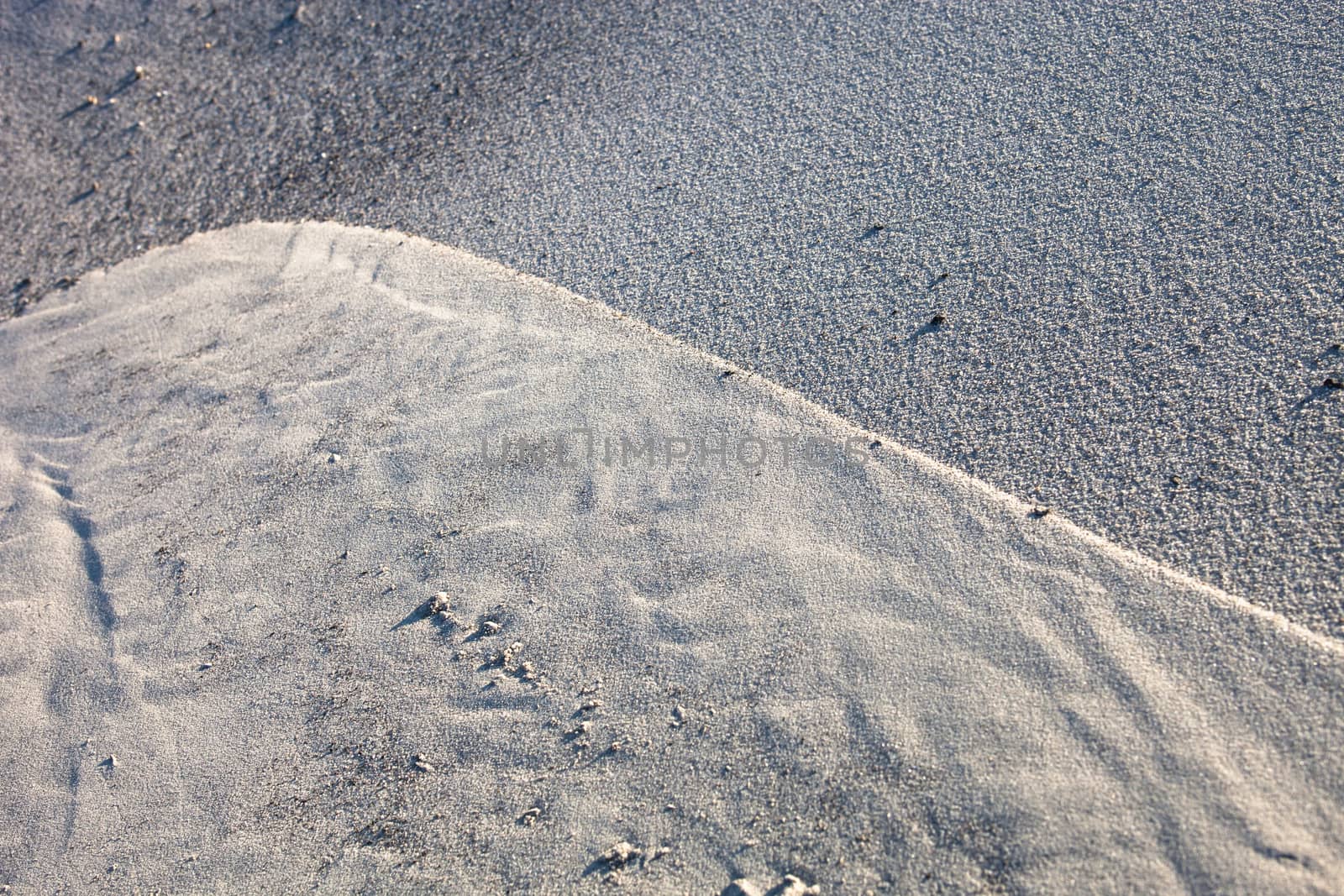Gray sand surface with rich and various texture