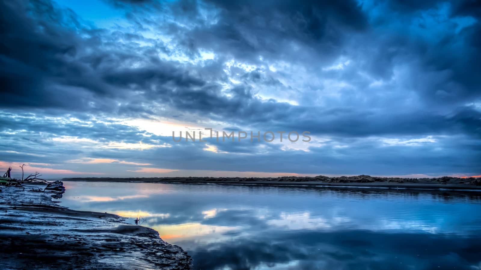 An artistic take on a dramatic sky. Humboldt County, California, USA.