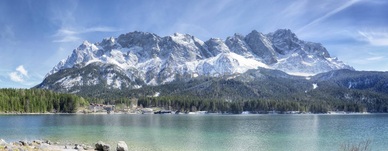 An image of the Zugspitze in Bavaria Germany