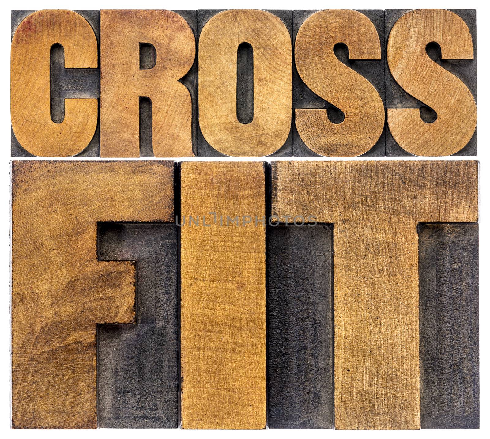 crossfit word abstract by PixelsAway