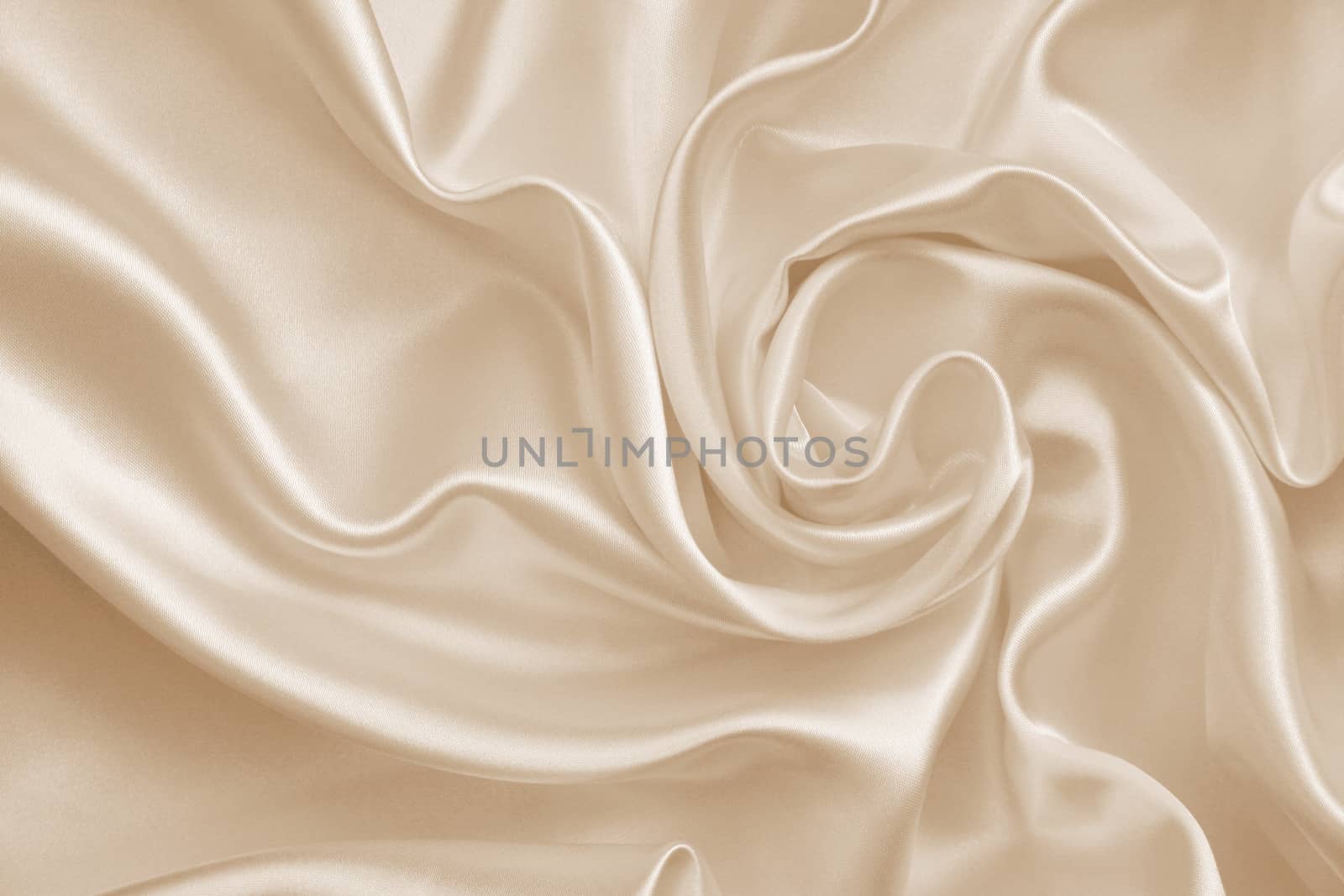 Smooth elegant golden silk or satin can use as wedding background. In Sepia toned. Retro style