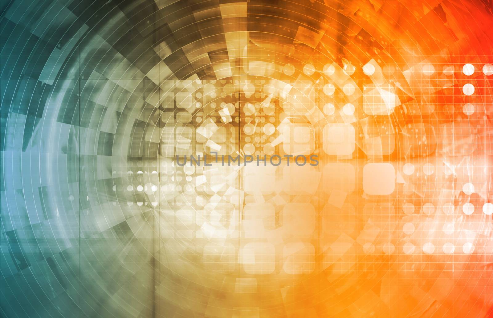 Projecting the Future in a Digital Art Abstract