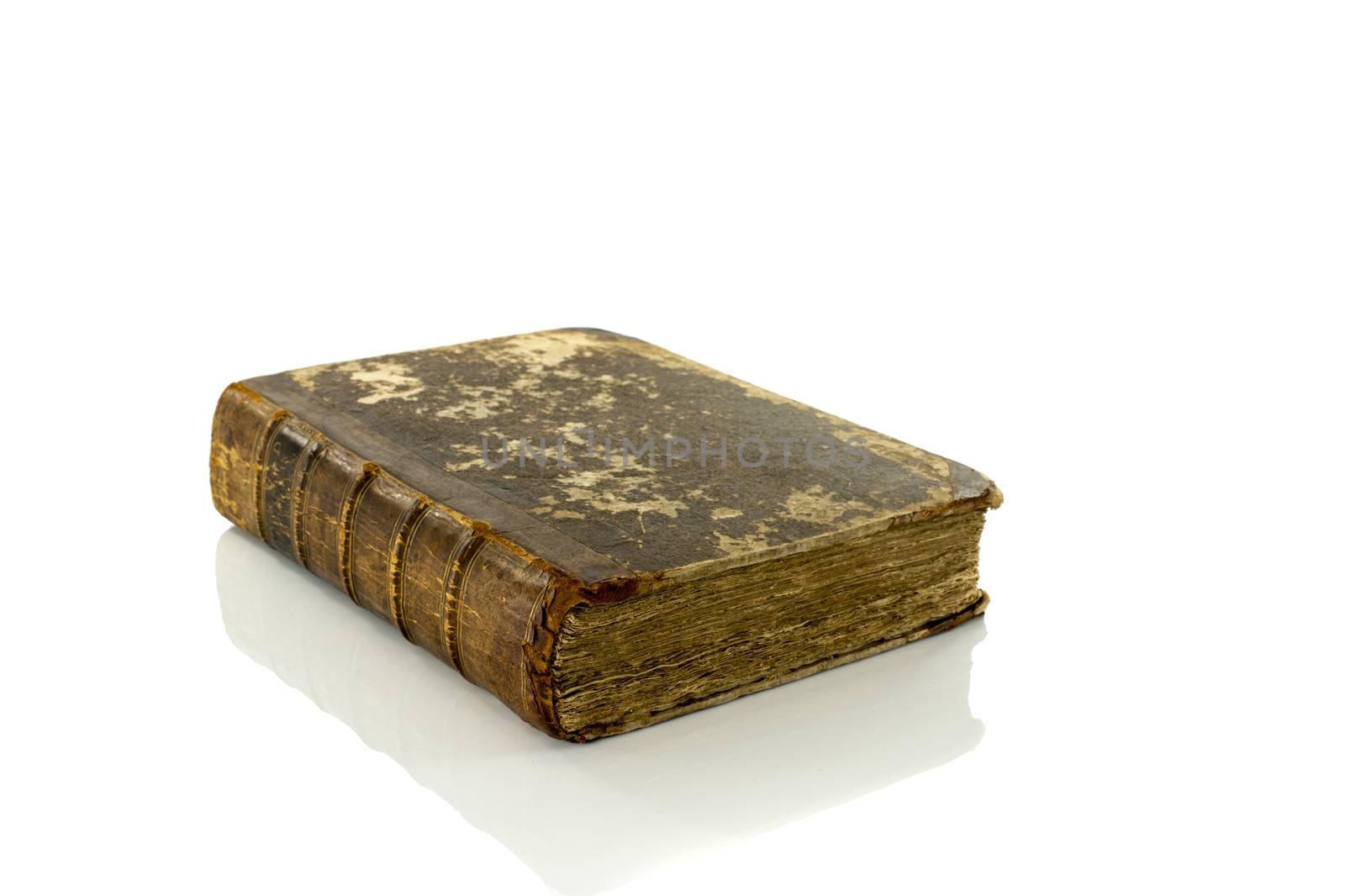 old book as a bible isolated on white