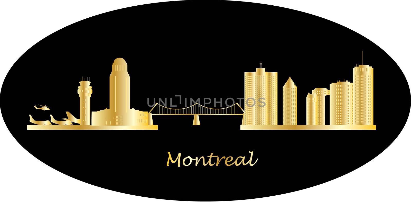 montreal city skyline by compuinfoto