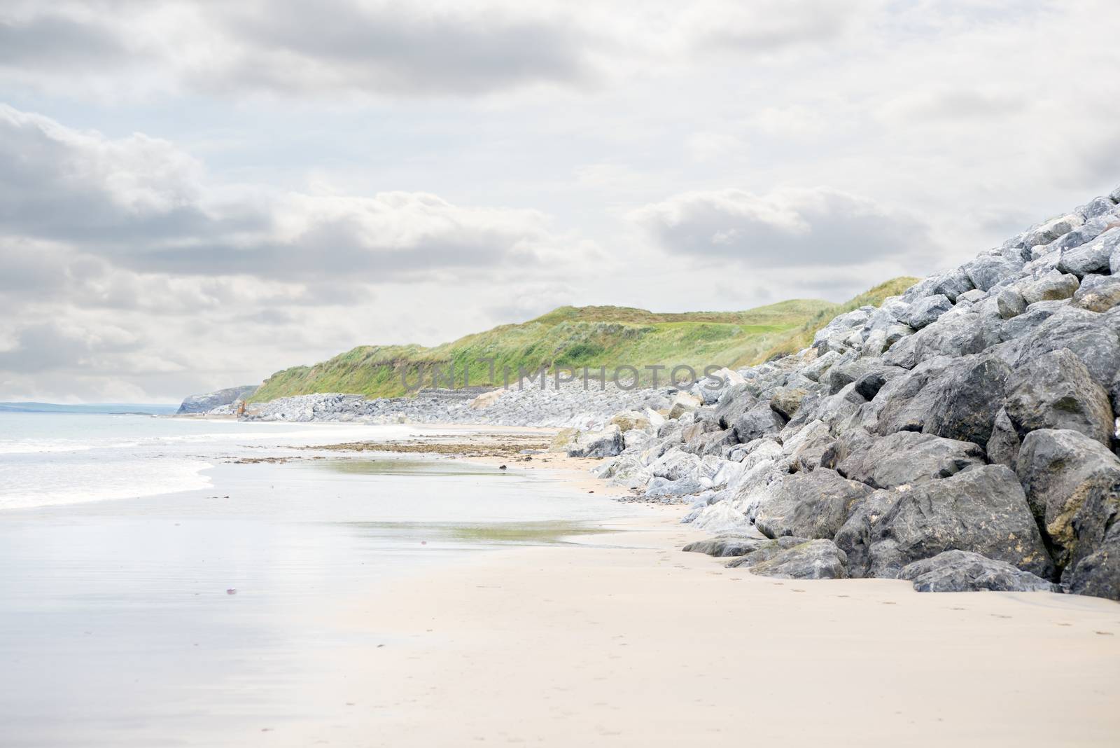 ballybunion beach beside the links golf course by morrbyte