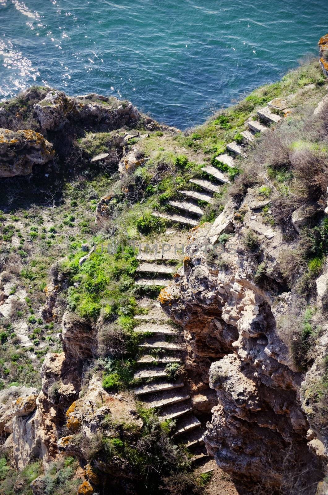 Photo of the Black Sea View With Old Stone Upstairs