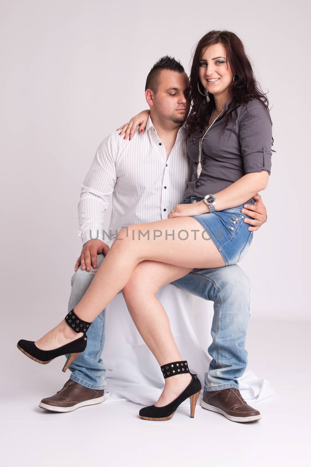 Young couple in studio by maros_b