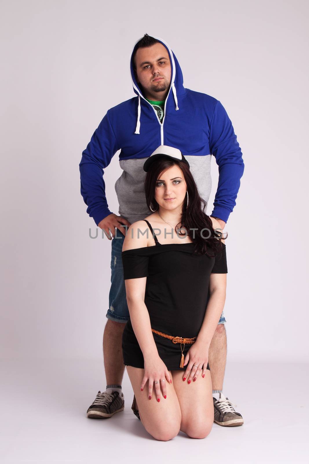 Young couple in studio by maros_b