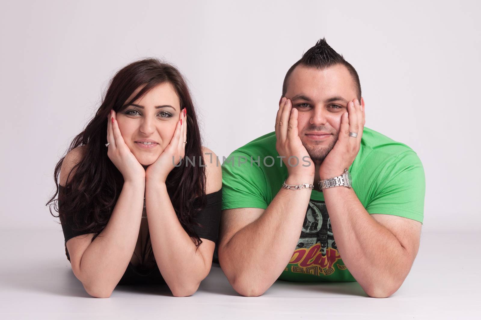 Young couple in studio by maros_b