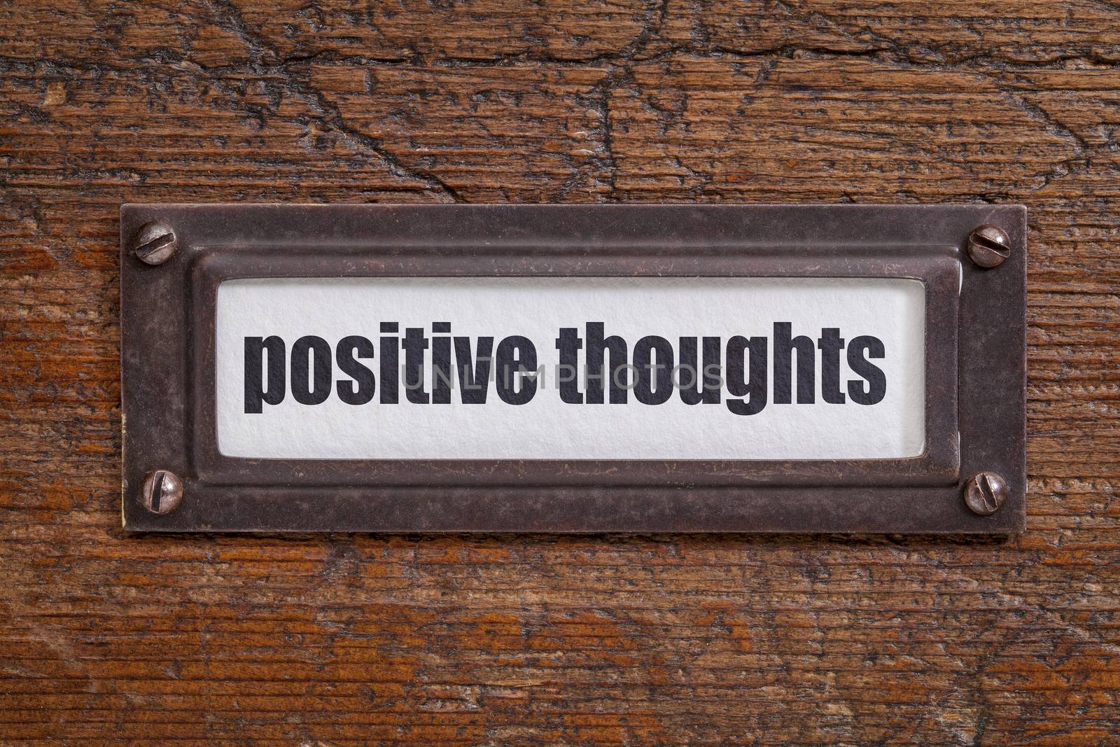 positive thoughts - file cabinet label by PixelsAway