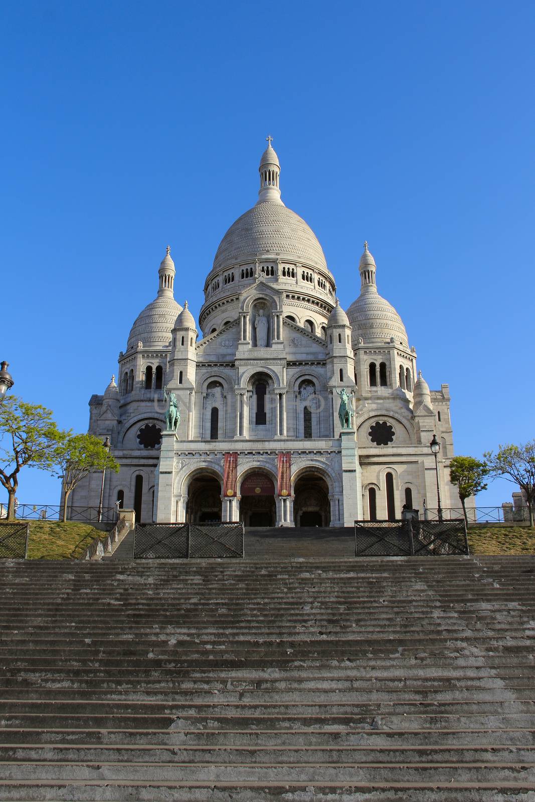 Basilica Sacre Coeur at Montmartre in Paris, France