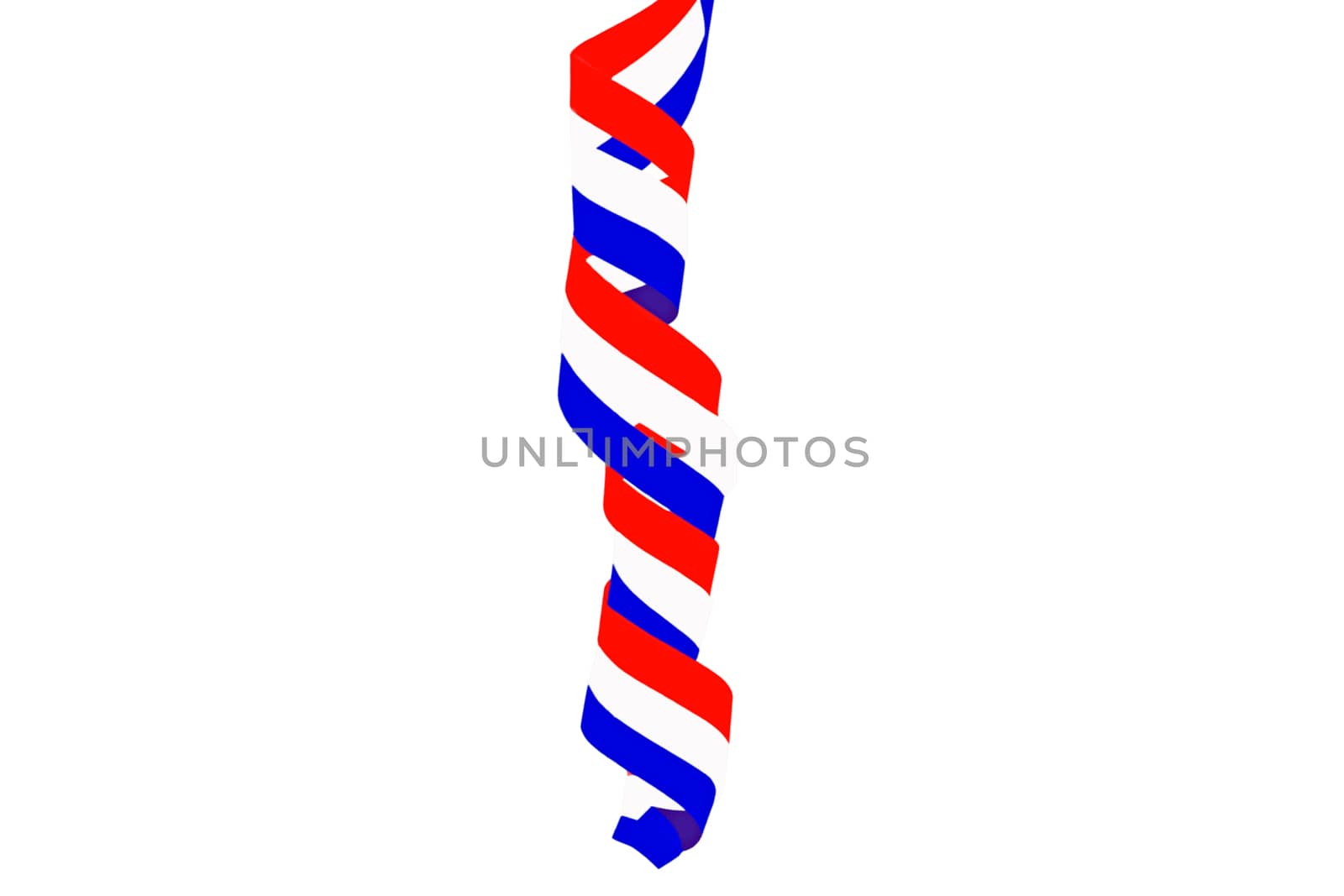 Serpentine curl from the dutch national flag from the Netherlands