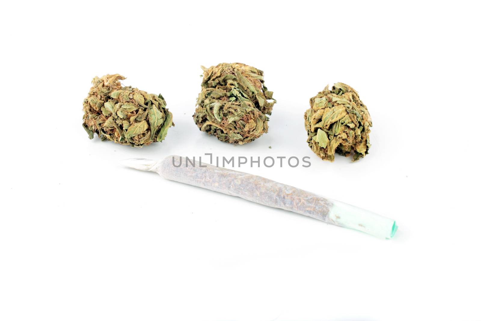 Marihuana joint with marihuana