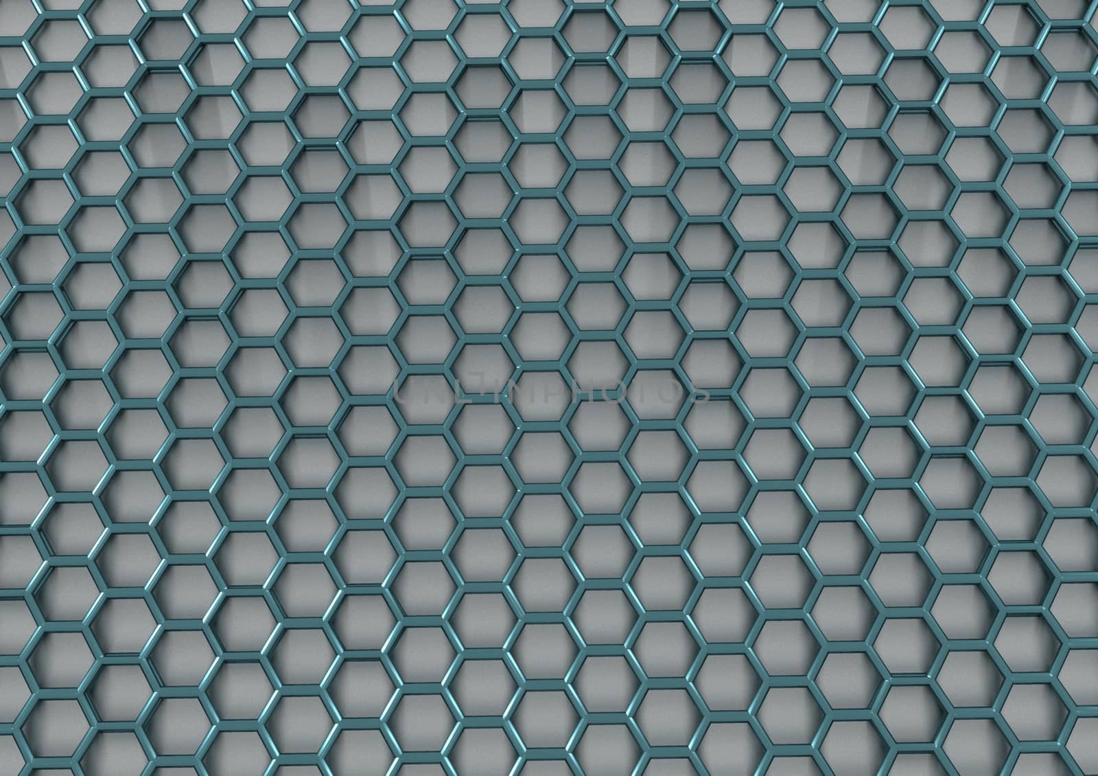 Abstract honeycomb background 3d illustration or backdrop.