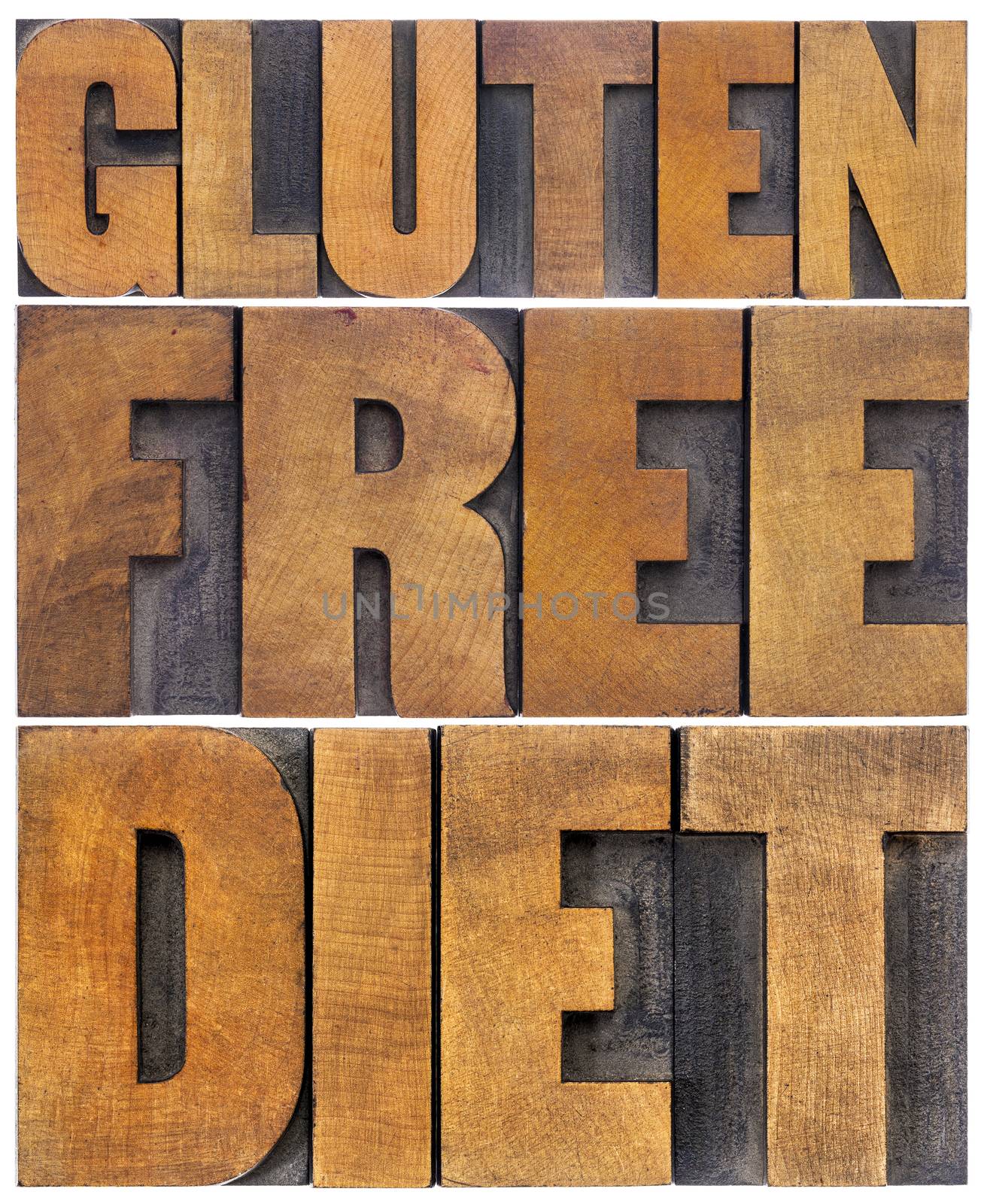 gluten free diet word abstract by PixelsAway