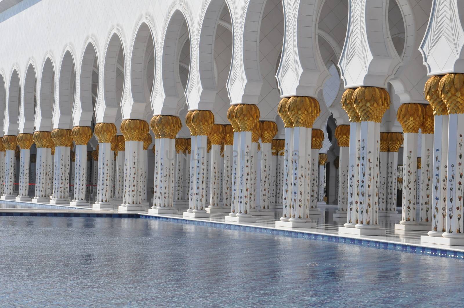 Sheikh Zayed Grand Mosque in Abu Dhabi, UAE