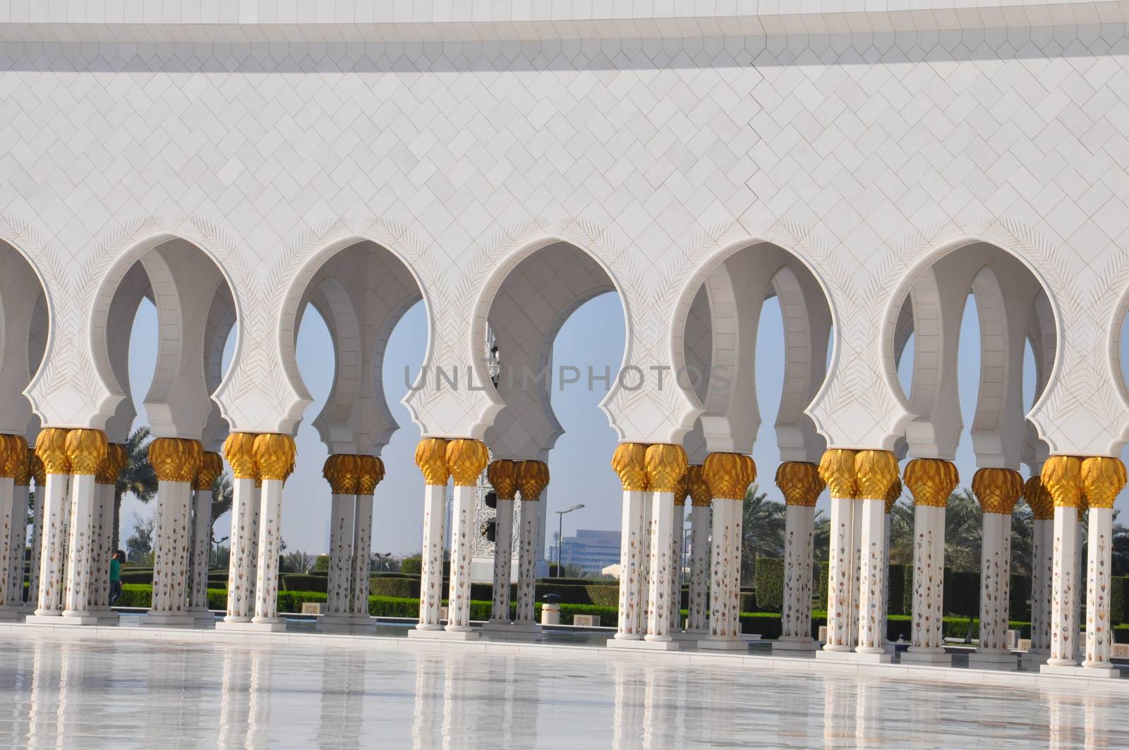 Sheikh Zayed Grand Mosque in Abu Dhabi, UAE