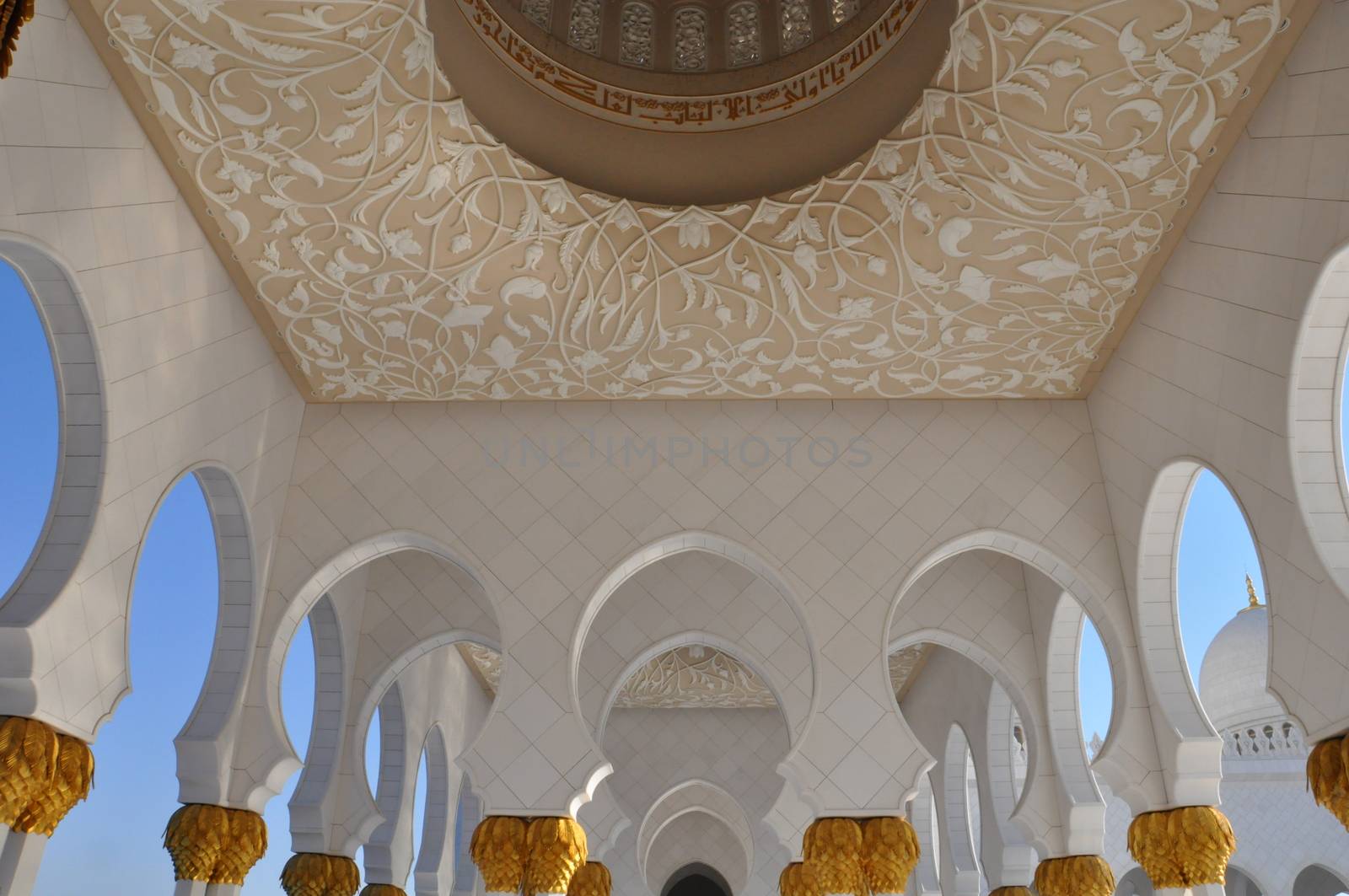 Sheikh Zayed Grand Mosque in Abu Dhabi, UAE