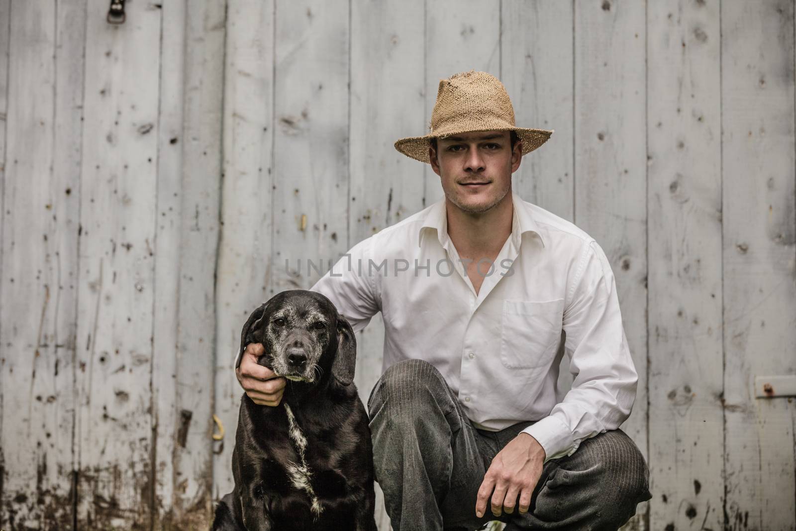 The Farmer and his Best Friend the Dog