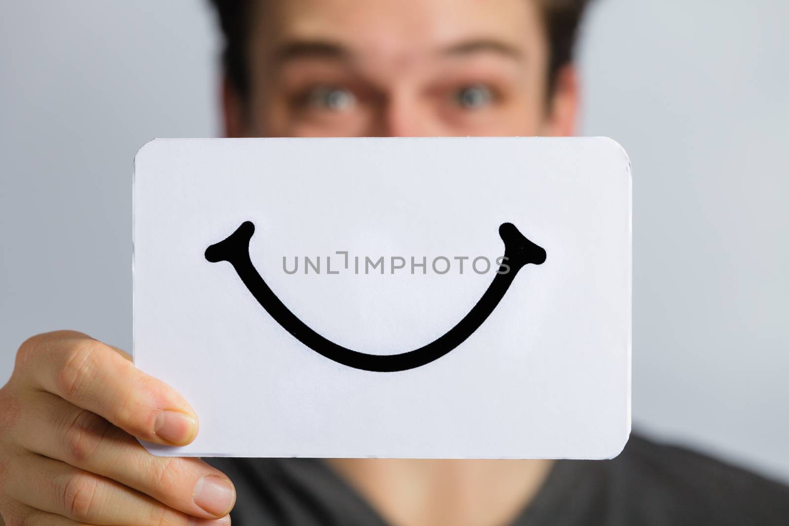 Happy Portrait of Someone Holding a Smiling Mood Board by aetb