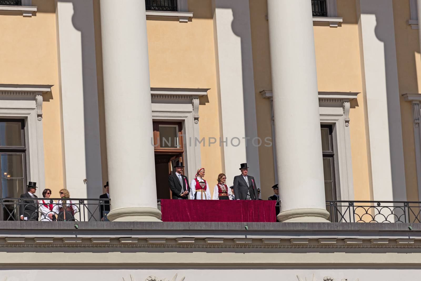 Norwegian Constitution Day royal family on balcony by Nanisimova