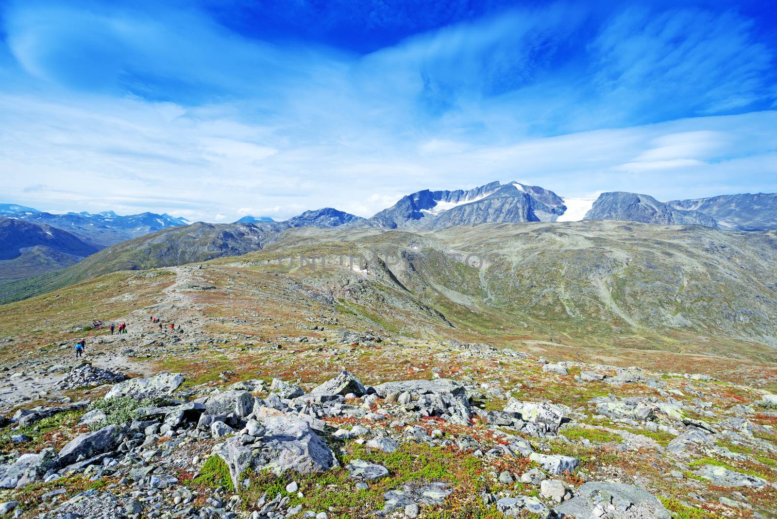 Besseggen Ridge in Jotunheimen National Park, Norway