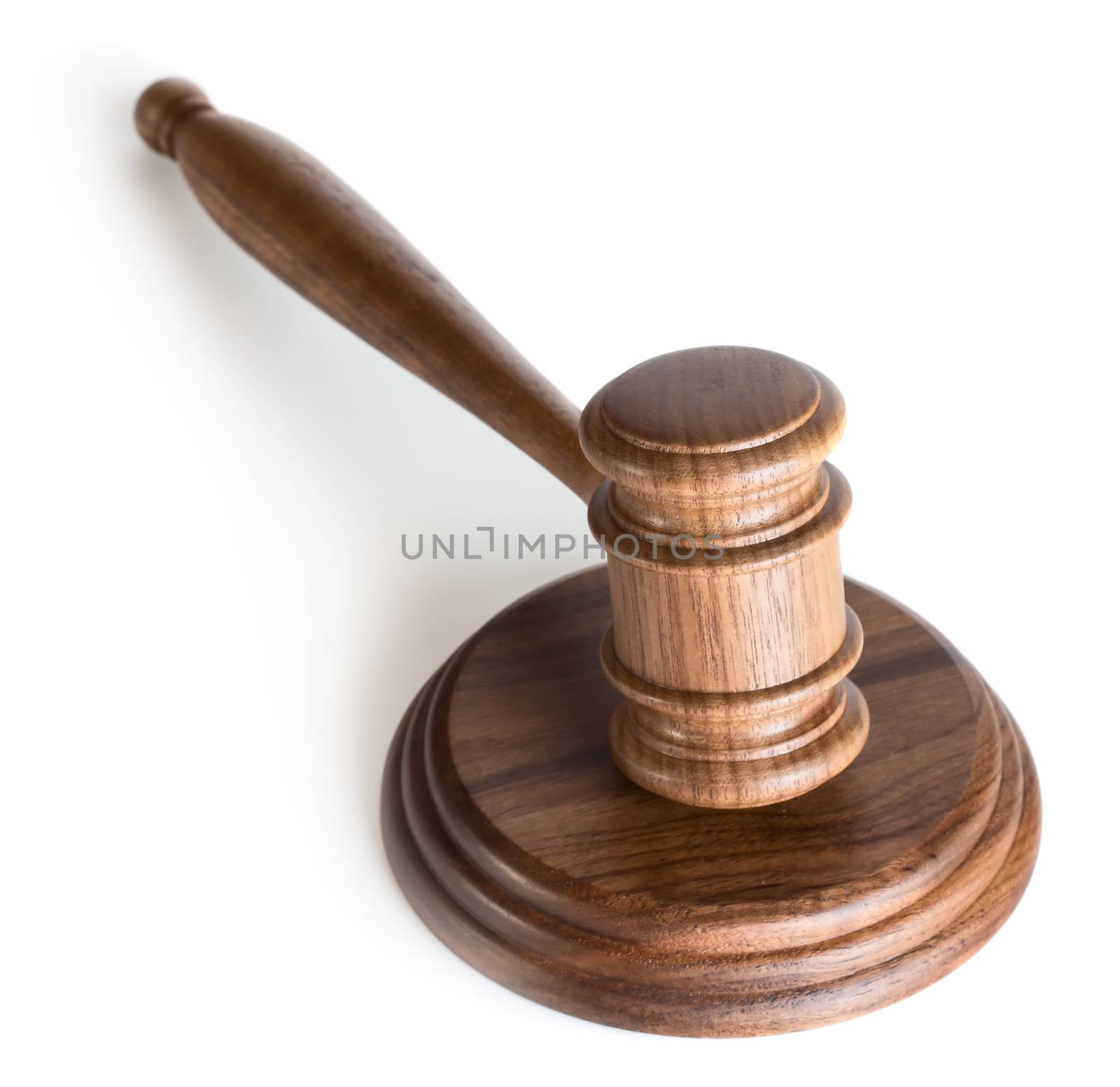 Judge gavel isolated on white background