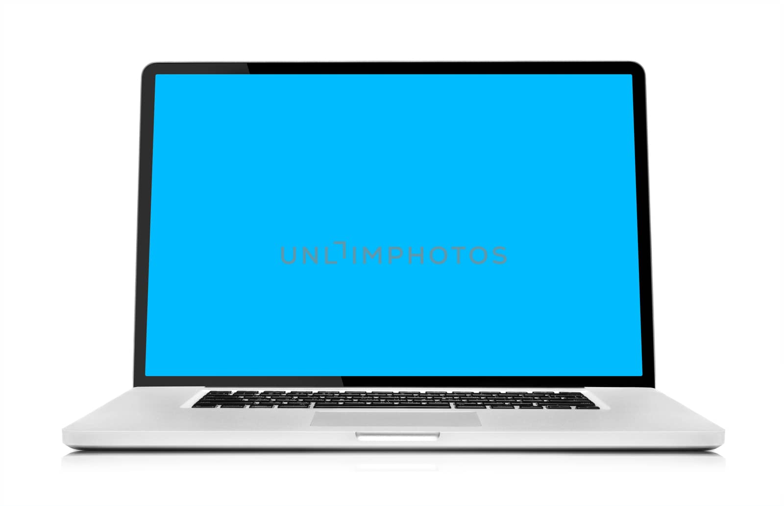 Laptop isolated on white