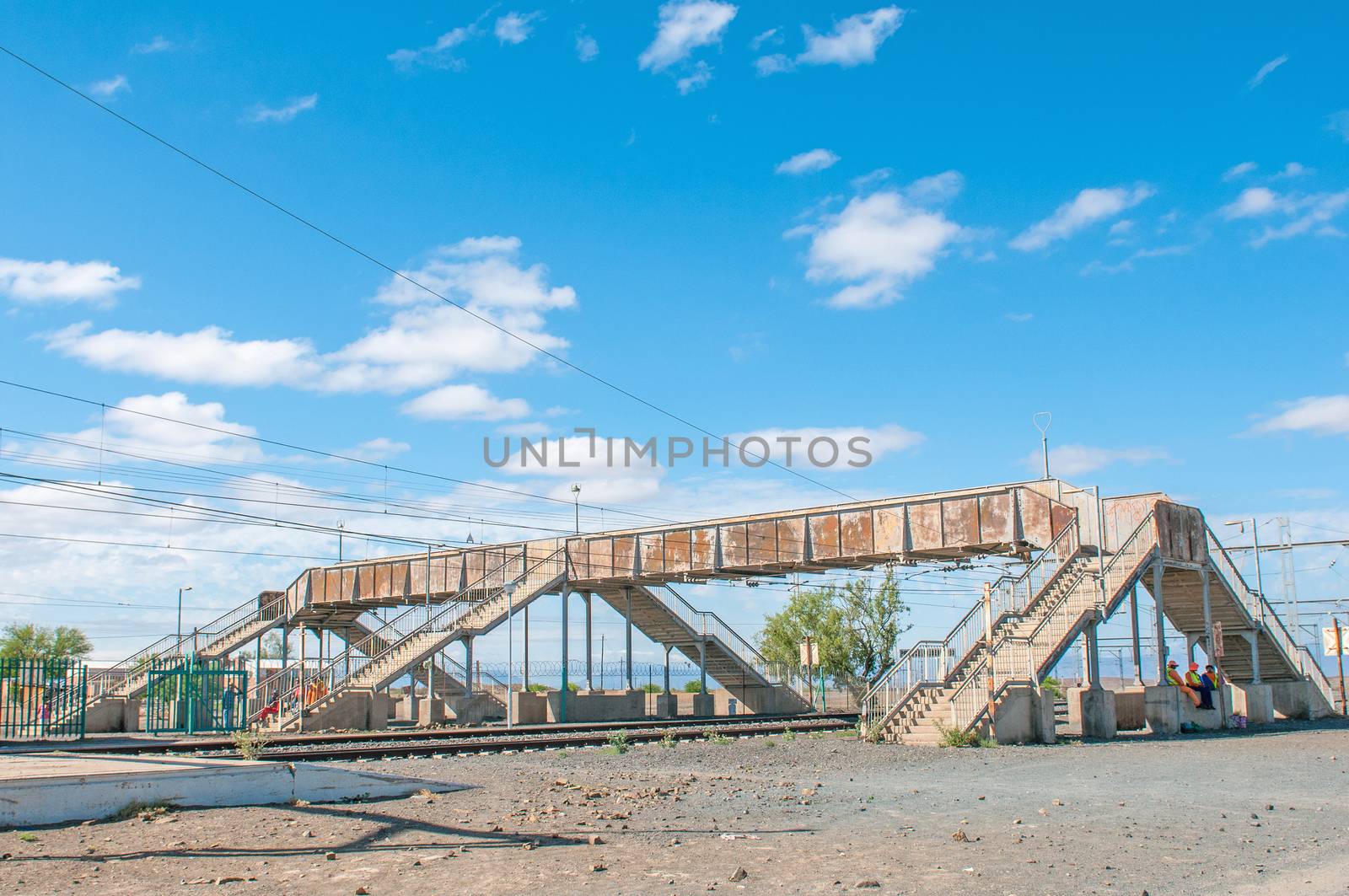 PRINCE ALBERT ROAD, SOUTH AFRICA - DECEMBER 2, 2014: The main Johannesburg to Cape Town railroad at the Prince Albert Road station
