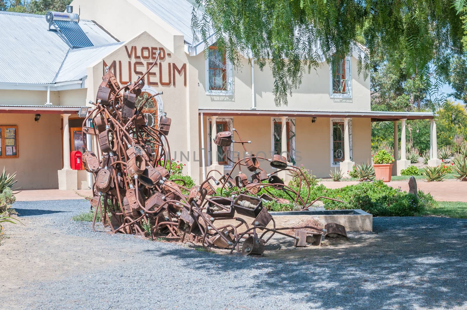 LAINGSBURG, SOUTH AFRICA - DECEMBER 2, 2014: Flood Museum at Laingsburg in the Western Cape Province of South Africa commemorating the more than 100 people who died in the 25 January 1981 flood