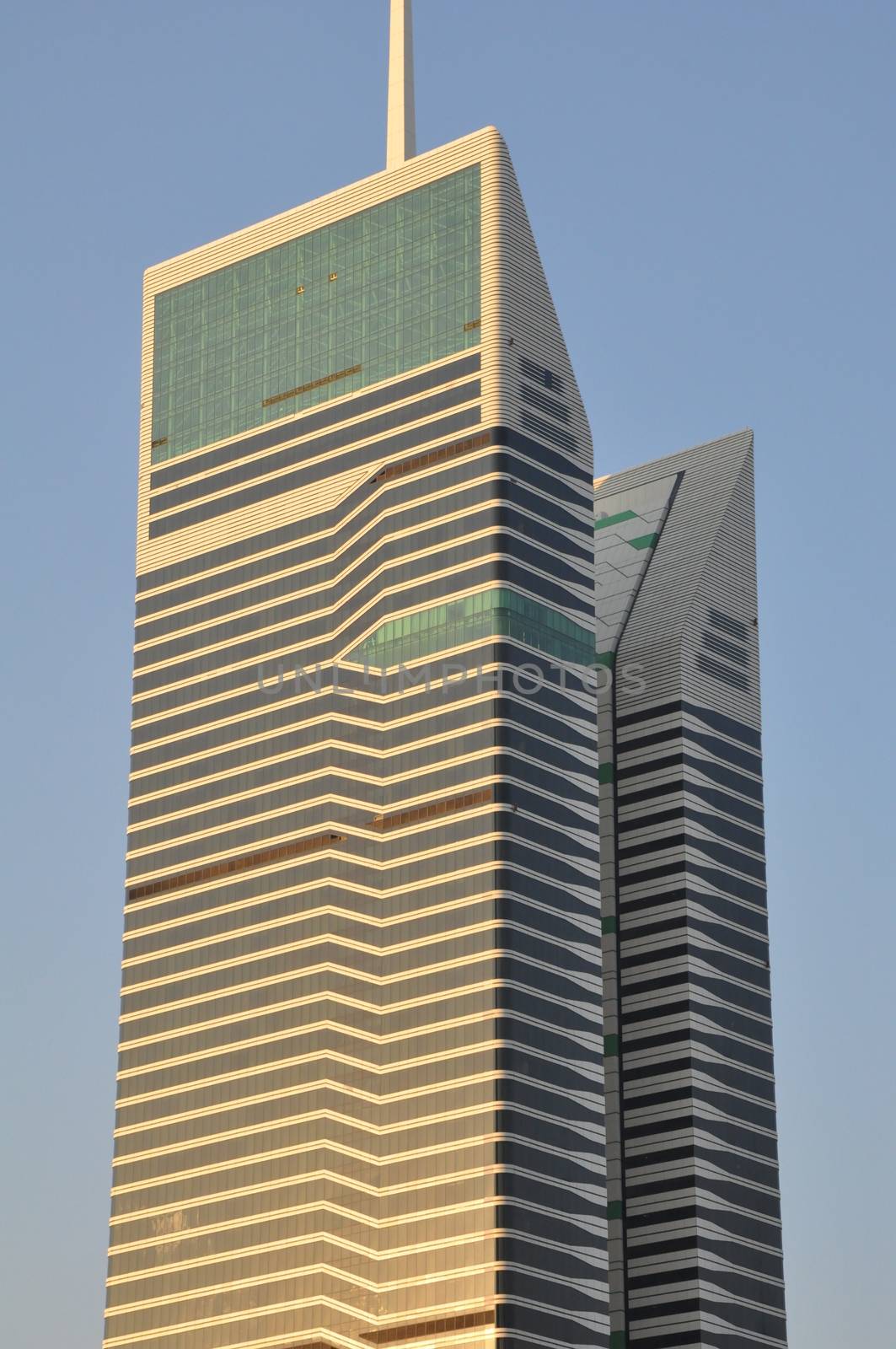 Acico Twin Towers along Sheikh Zayed Road in Dubai, UAE by sainaniritu