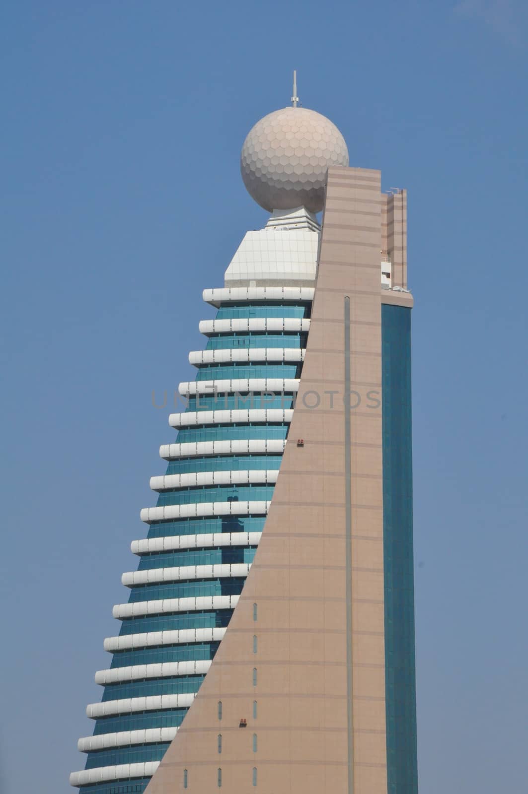 Etisalat Tower 2 in Dubai, UAE. Emirates Telecommunications Corporation (Etisalat) s a UAE based telecommunications services provider.