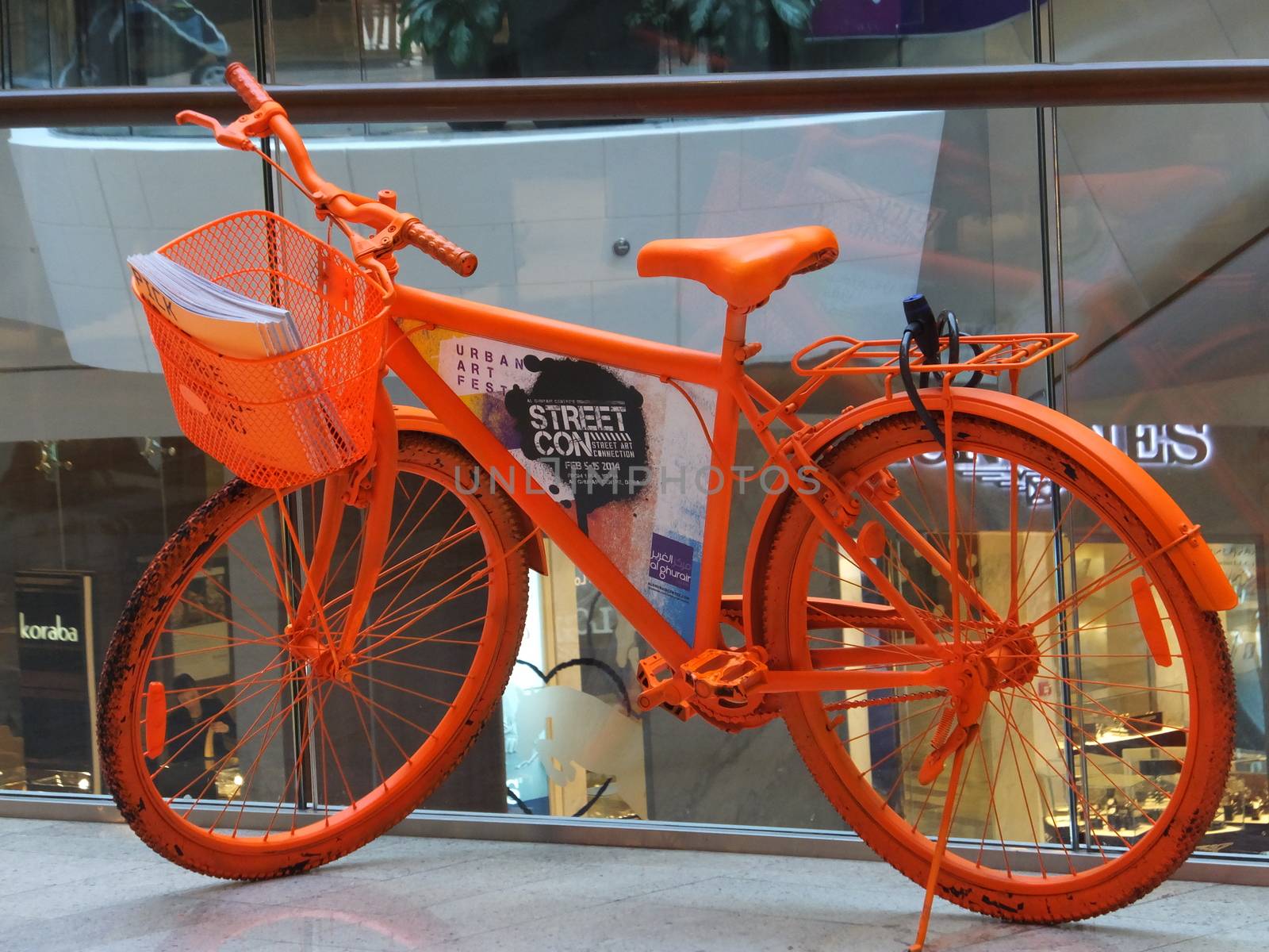 Bicycle exhibit at the Street Con urban art festival at Al Ghurair Centre in Dubai, UAE by sainaniritu