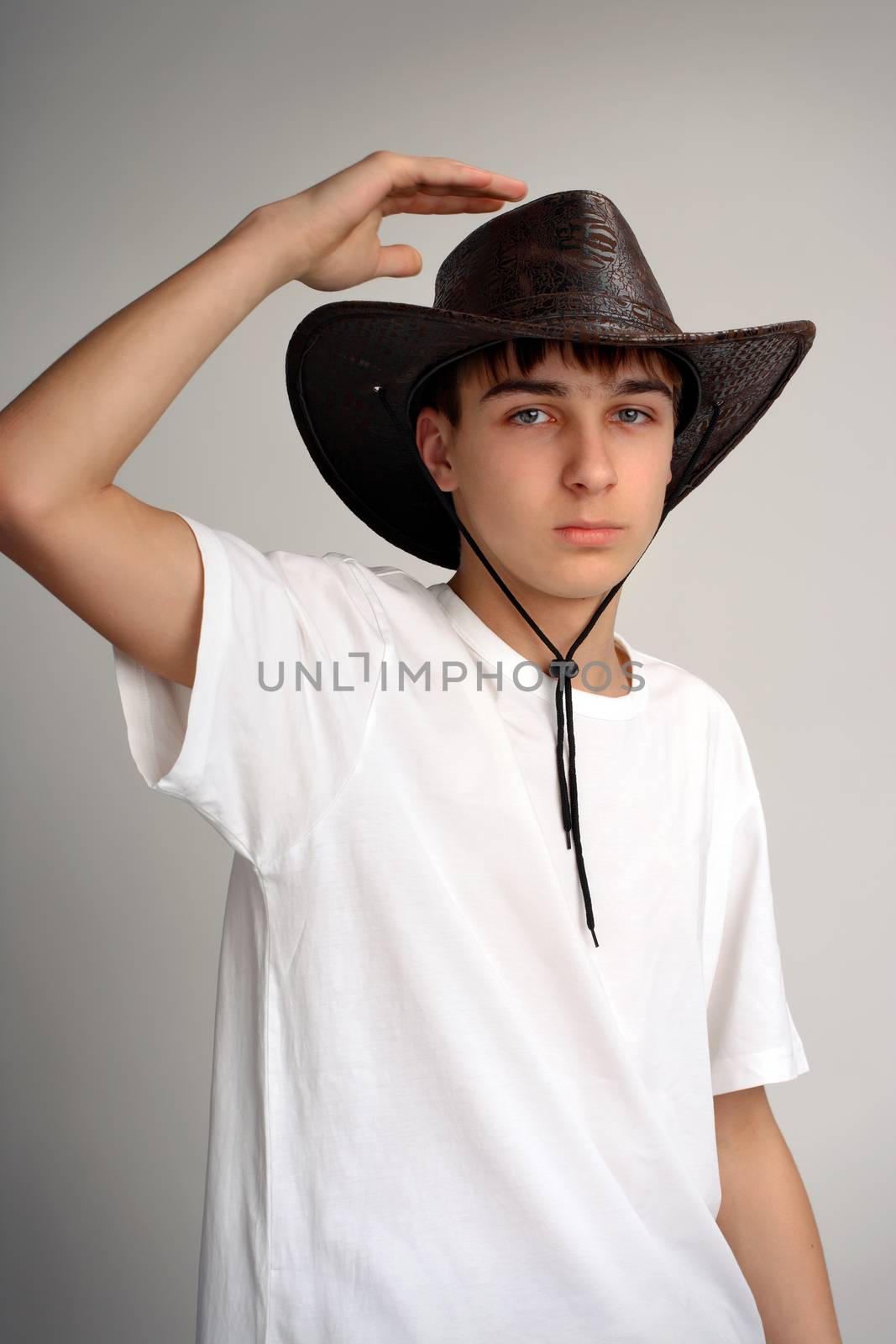 Teenager in Stetson Hat by sabphoto