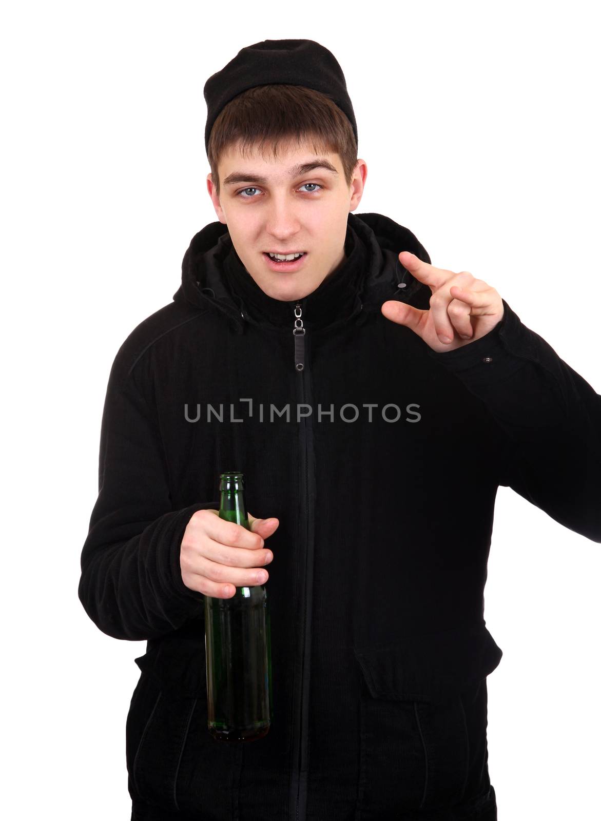 Teenager with a Beer by sabphoto