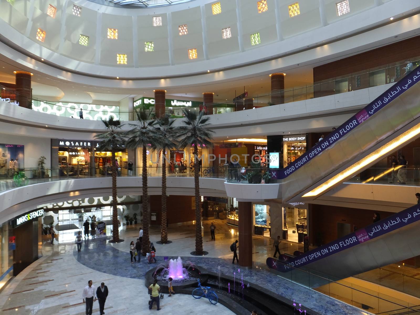 Al Ghurair City Shopping Mall in Dubai, UAE. It is one of Dubais oldest shopping centres and was recently renovated and expanded.