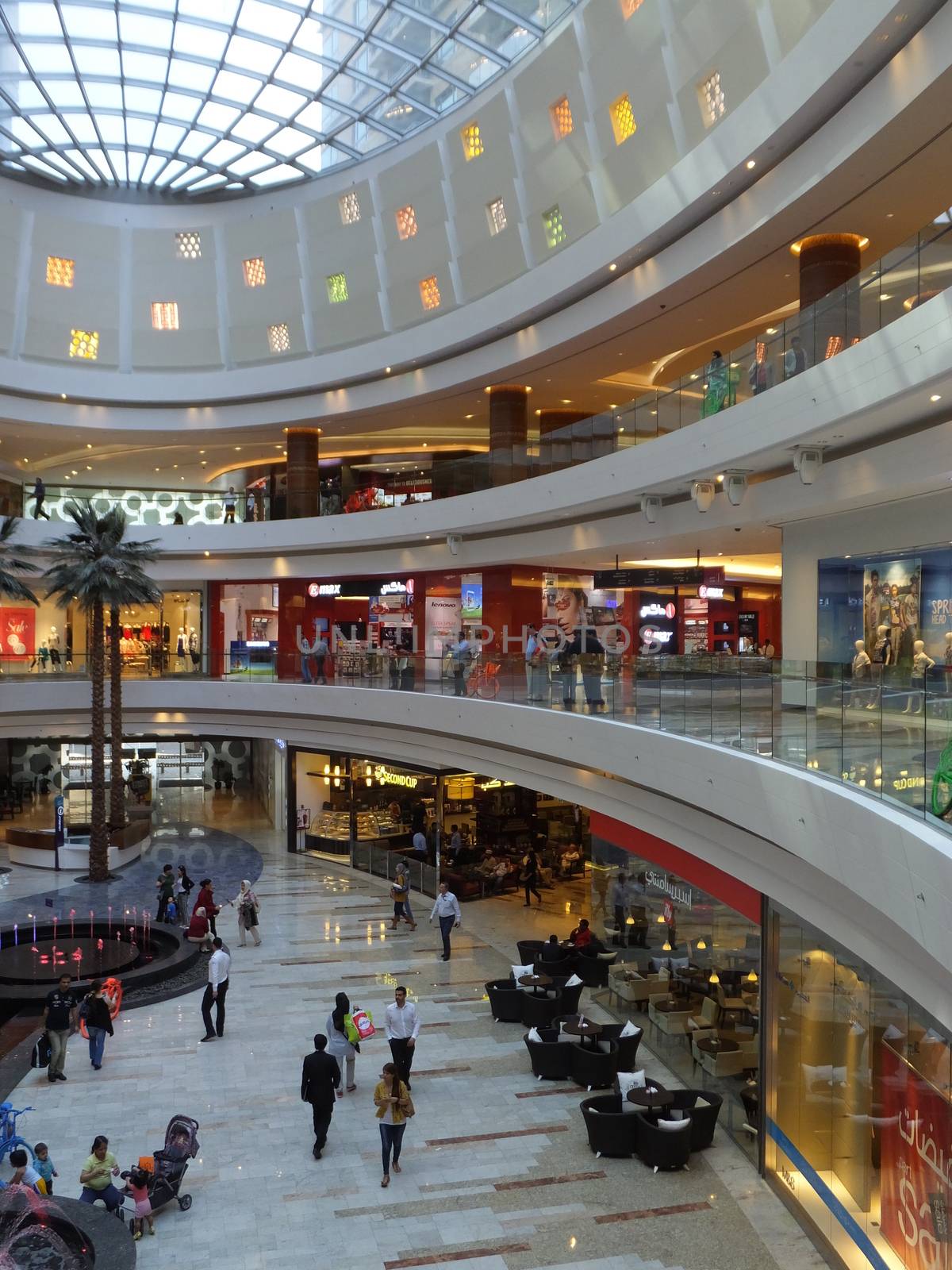 Al Ghurair City Shopping Mall in Dubai, UAE. It is one of Dubais oldest shopping centres and was recently renovated and expanded.