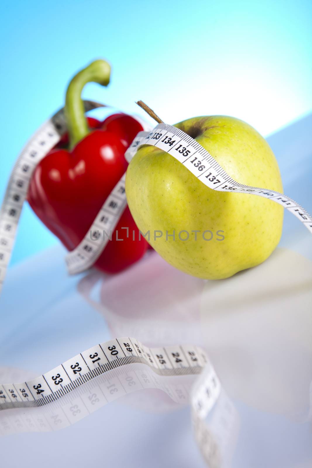 Healthy lifestyle concept, Diet and fitness by JanPietruszka