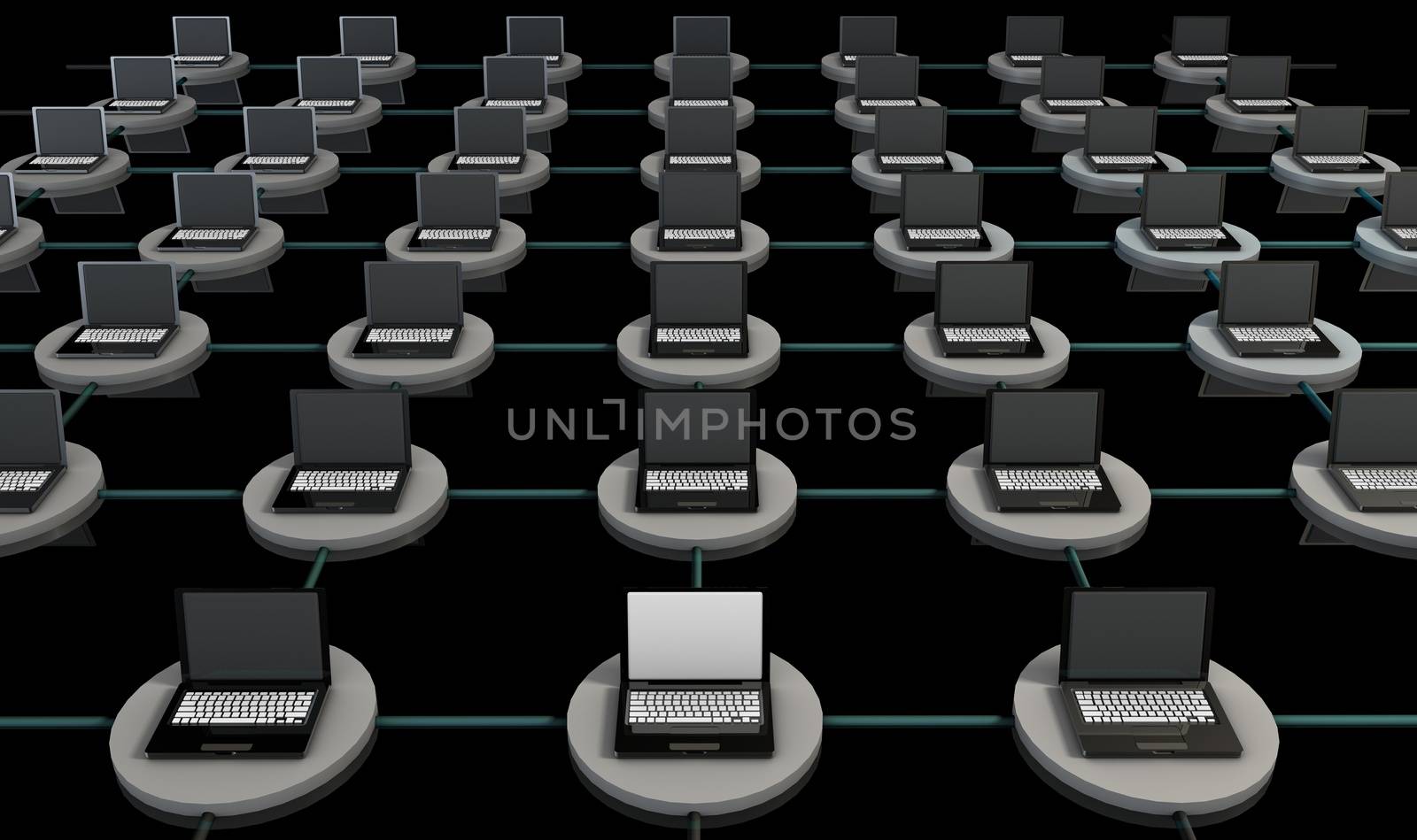 Computer Network and Cloud Computing Servers Art