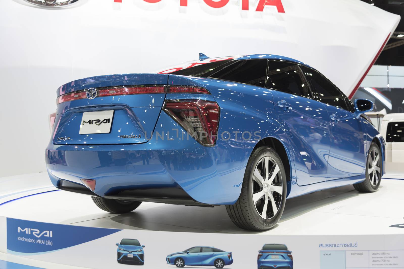 BANGKOK,THAILAND - APRIL 4 : toyota mirai show on April 4,2015 a by ammza12