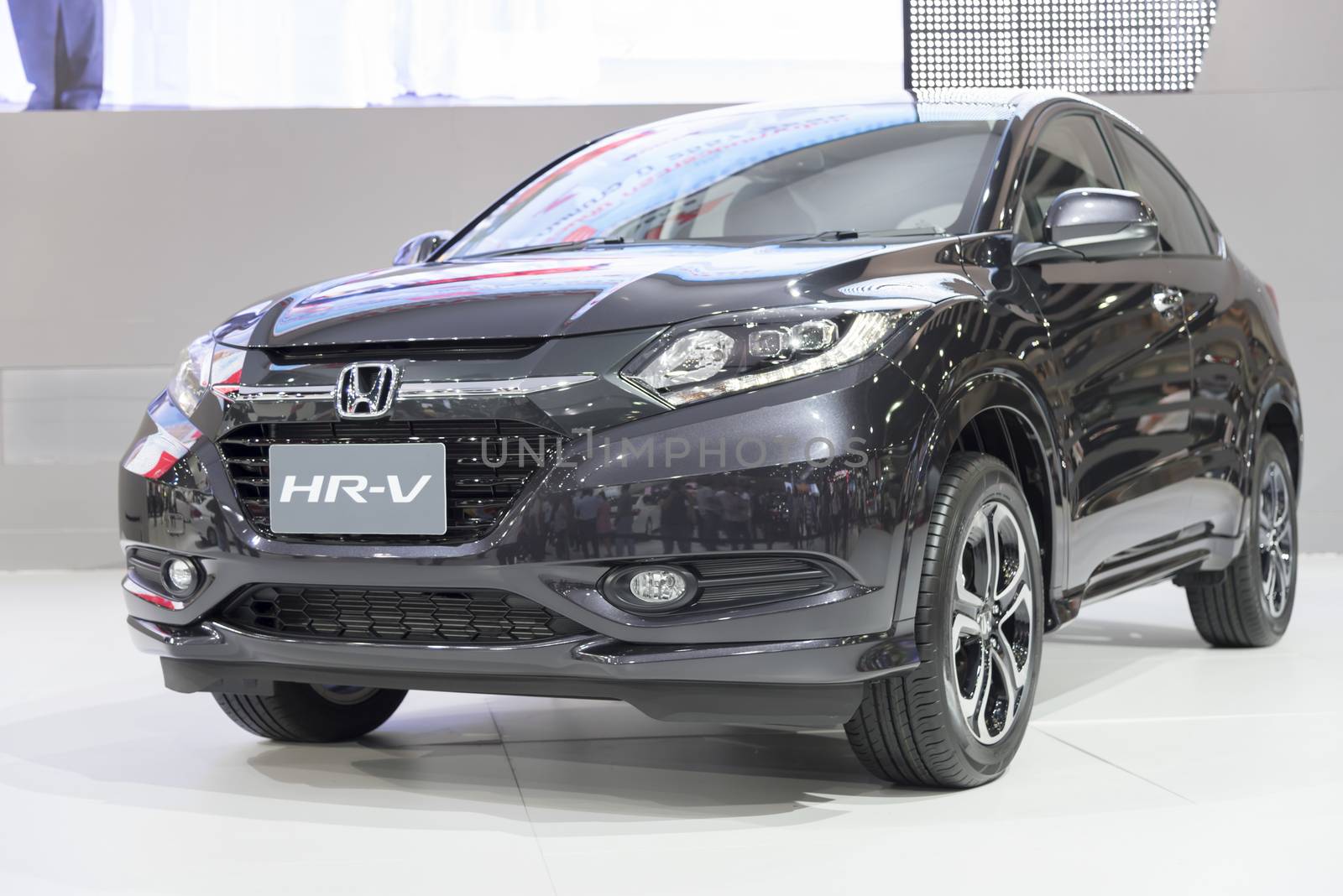 BANGKOK,THAILAND - APRIL 4 : honda hr-v show on April 4,2015 at the 36th Bangkok international motor show in Thailand.